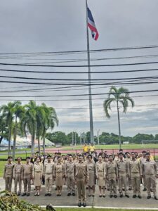 กิจกรรมเคารพธงชาติและร้องเพลงชาติไทย 108 ปี วันพระราชทานธงชาติไทย